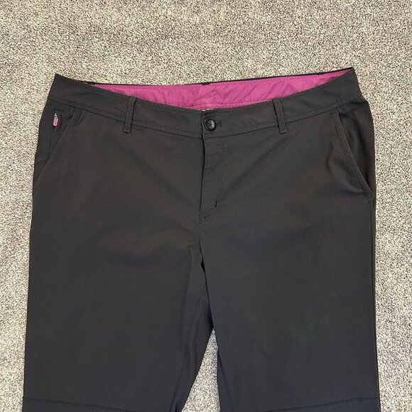 Eddie Bauer Women's Chino Pants Size 14 Black Lightweight Stretch Pockets EUC - Picture 6 of 16